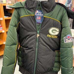 Vintage 90s Green Bay Packers Pro Player Puffer Jacket